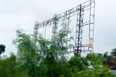 Beautiful view of the Indian village side sights from the road