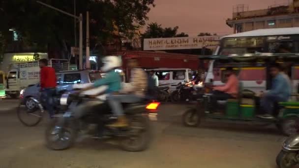 Jaipur India August 2019 Vibrant Street Scene Traffic Driving Popular — Stock Video