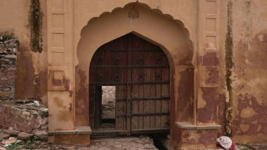 JAIPUR, INDIA, 14 AĞUSTOS 2019:::: Amer Kalesi, Jaipur, Hindistan 'ın ve UNESCO' nun Dünya Mirası 'nın başlıca turistik merkezlerinden biridir.