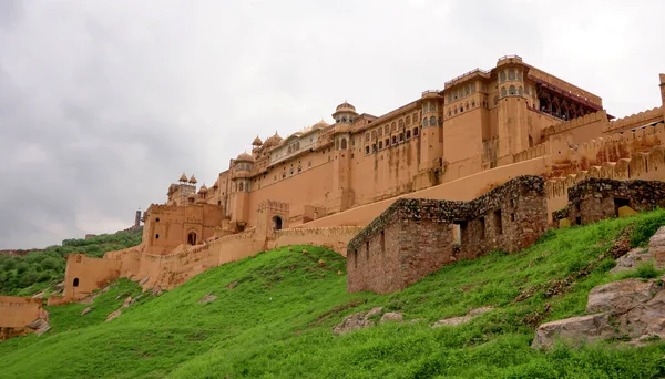 Jaipur India August 2019 Amer Fort Jaipur Jedna Hlavních Turistických — Stock fotografie
