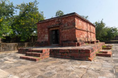 NAGPUR, MAHARASHTRA, INDIA 29 Aralık 2022: Nagpur yakınlarındaki Ramtek köyündeki tarihi hindu tapınağı