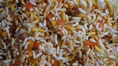 close up view of rice with vegetables, healthy food