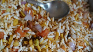 close up view of rice with vegetables, healthy food