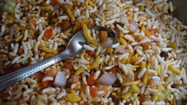 close up view of rice with vegetables, healthy food