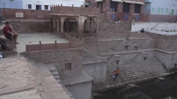 Jodhpur Rajasthan Hindistan Ekim 2017 Jodhpur Daki Antik Toorji Jhalra — Stok video