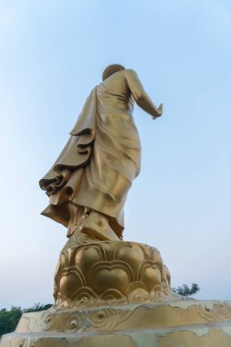Nagpur, Maharashtra, India - 2 October 2023 : big statue of Lord Buddha in Naglok, Nagpur .