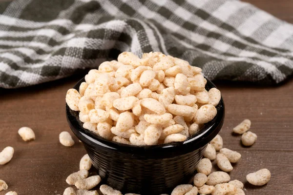 stock image bowl of wheat bran, close up view