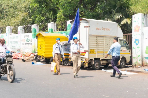 stock image Pune,India - 14 April 2022 : Indian people celebrating Ambedkar Jayanti or Bhim Jayanti