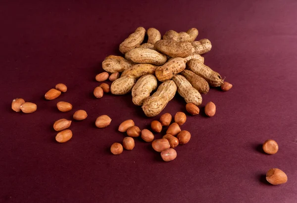 Close Amendoins Alimentos Orgânicos — Fotografia de Stock
