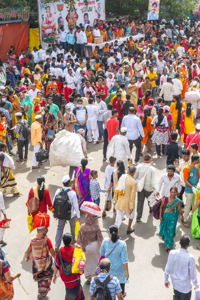 Джайпур Раджастан Индия Августа 2019 Года Люди Совершающие Кавад Ятра — стоковое фото