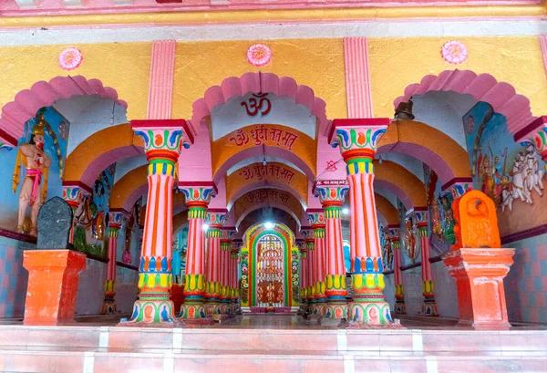 Εσωτερικό Του Ναού Του Ινδού Θεού Στην Ινδία — Φωτογραφία Αρχείου