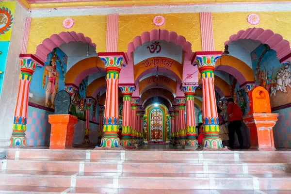 Interiér Hinduistického Boha Chrámu Indii — Stock fotografie