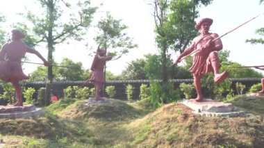 Park, Hindistan 'da antik heykeller