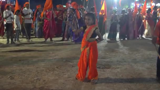 Femmes Indiennes Vêtues Vêtements Traditionnels Pour Célébrer Journée Internationale Femme — Video