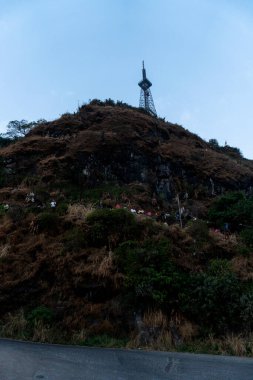 Lohagad Fort is a popular historic structure, impressive hill near Malavali. The place is quite popular among trekkers clipart