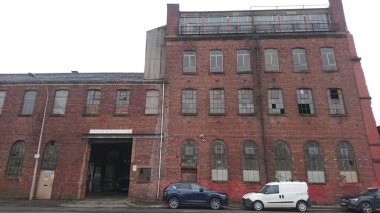 Glasgow, İskoçya 'nın Bridgeton bölgesinde bulunan eski listelenmiş binanın ön ve girişi