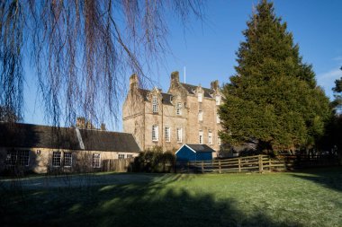 Calderglen Country Park 'taki Torrance House ve Golf Kulübü Arka Manzarası, Doğu Kilbride, Glasgow, İskoçya. 