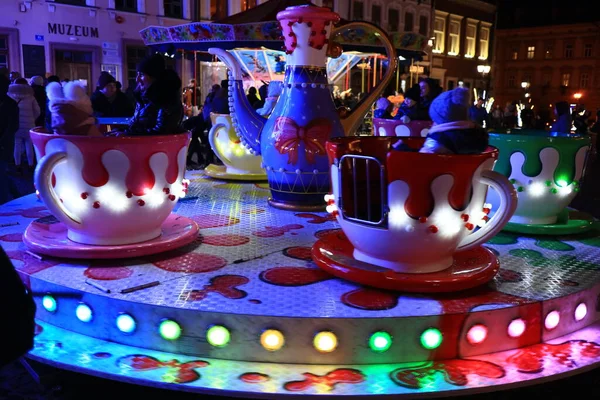 Noel pazarı. Polonya, Podkarpackie, Rzeszow 30.12.2023