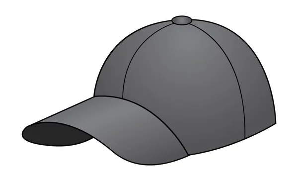 Illustration Des Schwarzen Hutvektors Isoliert Auf Weißem Hintergrund — Stockvektor