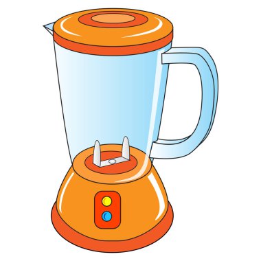 Blender vektör illüstrasyonu, üst görünüm resimleri