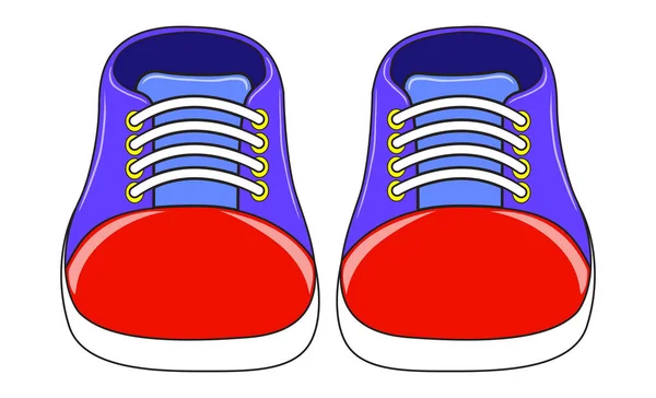 Παπούτσια Διανυσματική Απεικόνιση Απομονώνονται Λευκό Φόντο — Διανυσματικό Αρχείο
