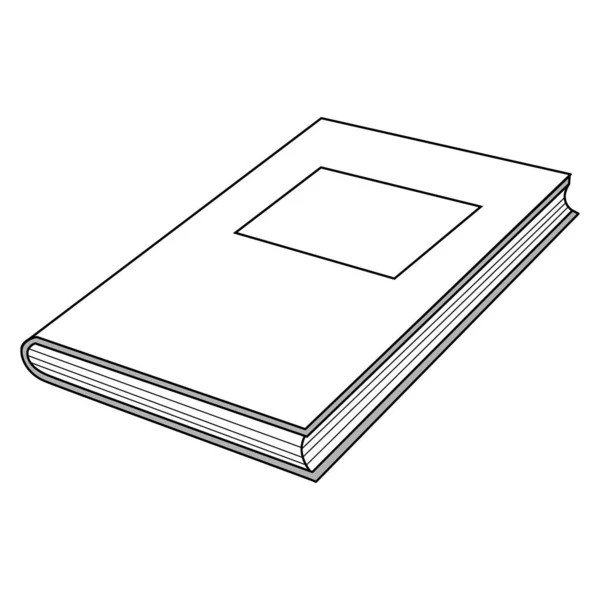Bílá Kniha Vektorové Ilustrace — Stockový vektor