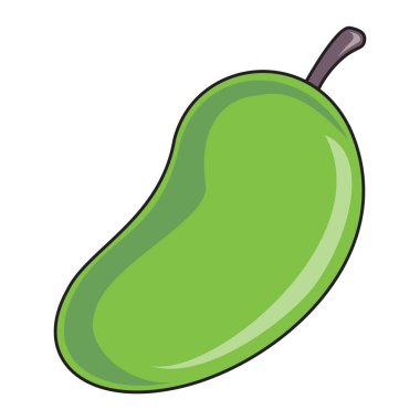 mango vektör resimleme üst görünüm