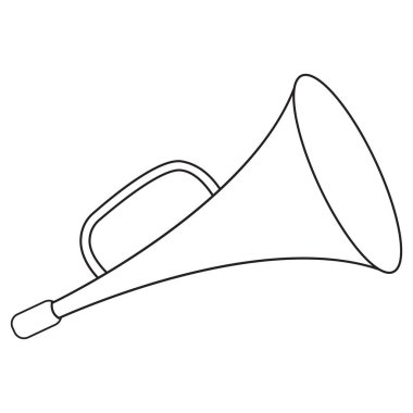 trompet hattı vektör illüstrasyonu üst görünüm resimleri