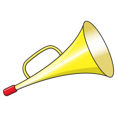 trompet vektör resimleme üst görünüm