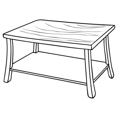 tablo satır vektör illüstrasyon üst görünüm