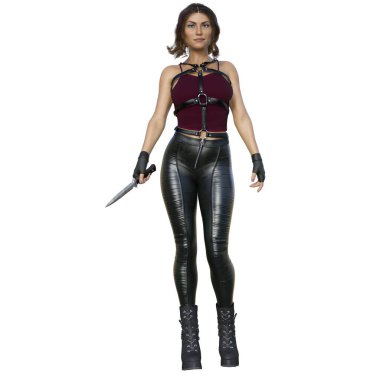 3D render, illustration, young urban fantasy woman