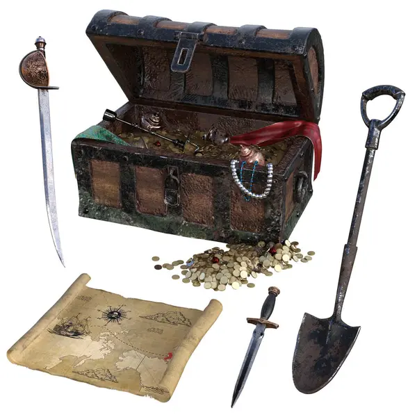 3D tasarım, illüstrasyon, korsan aksesuarlar