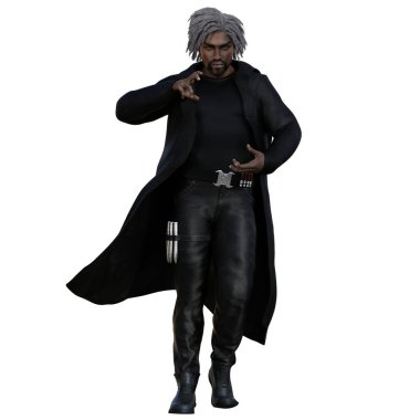 3 boyutlu tasvir, illüstrasyon, şehir fantezisi, Afrikalı erkek sihirbaz vampir avcısı