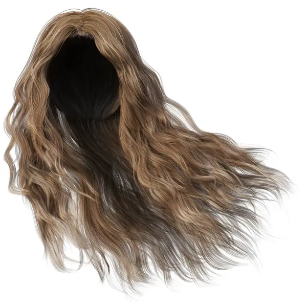 3 boyutlu çizim, illüstrasyon, uzun saçlı bal sarısı