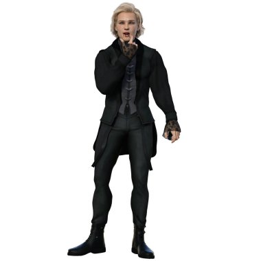 3 boyutlu tasvir, illüstrasyon, fantezi, erkek vampir