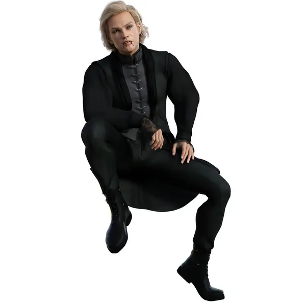 3 boyutlu tasvir, illüstrasyon, fantezi, erkek vampir