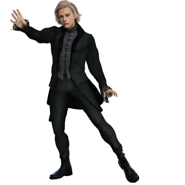 3 boyutlu tasvir, illüstrasyon, fantezi, erkek vampir