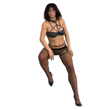 3 boyutlu çizim, illüstrasyon, seksi kadın iç çamaşırı.