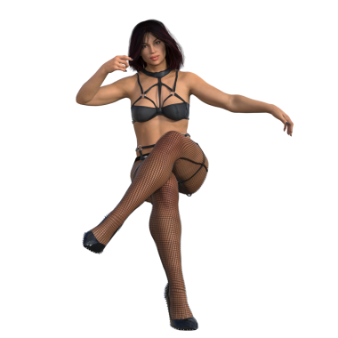 3 boyutlu çizim, illüstrasyon, seksi kadın iç çamaşırı.