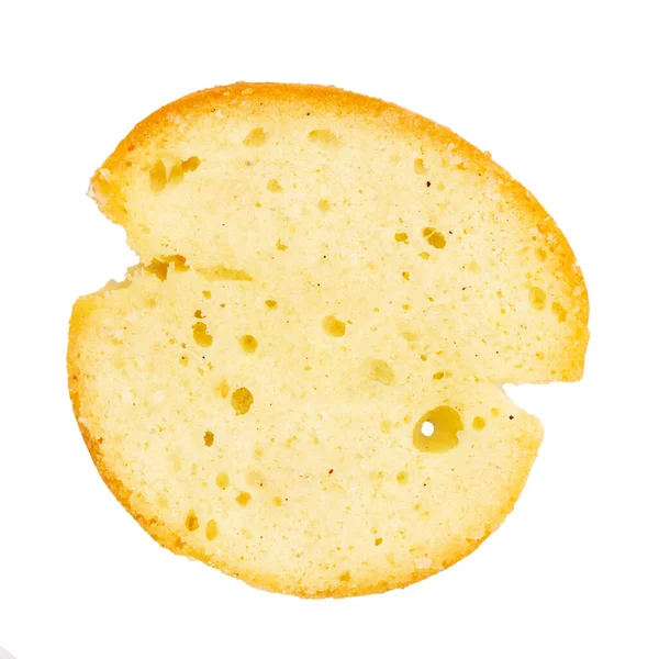 Crackers Bruschetta Spices Isolated White Background Top View File Contains — Fotografia de Stock