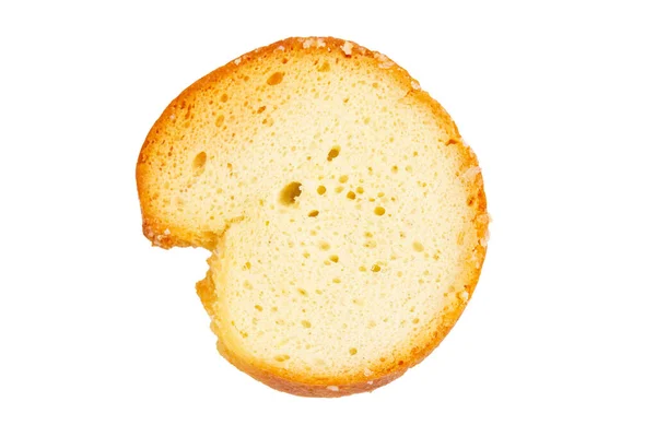 Crackers Bruschetta Mit Gewürzen Isoliert Auf Weißem Hintergrund Draufsicht Datei — Stockfoto