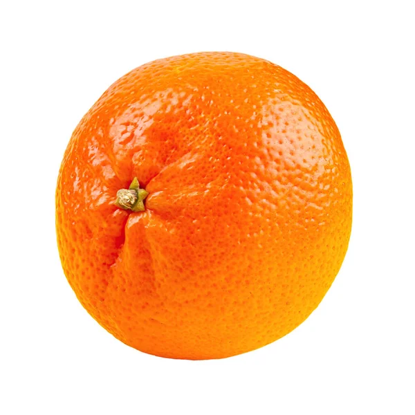 Mandarin Tangerine Citrus Fruit Isolated White Background File Contains Clipping — Zdjęcie stockowe