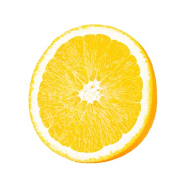 Portakal meyvesi. Portakallar beyazı yarı izole eder. Dosya kırpma yolu içeriyor.