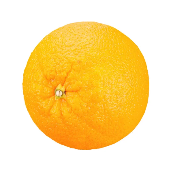 Ripe Orange Isolated White Background File Contains Clipping Path — Stock Photo, Image