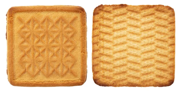 Heerlijke Vierkante Koekjes Verse Snoepgoed Biscuit Bovenaanzicht — Stockfoto