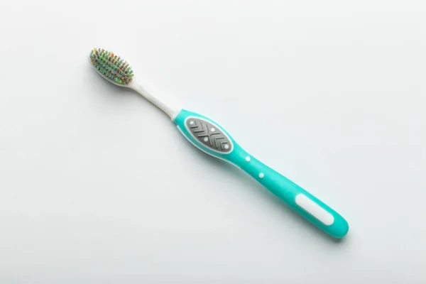 Escova Dentes Isolada Fundo Branco Higiene Oral — Fotografia de Stock