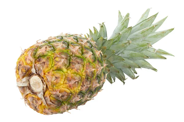 Čerstvý Celý Ananas Izolovaný Bílém Pozadí Soubor Obsahuje Cestu Oříznutí — Stock fotografie