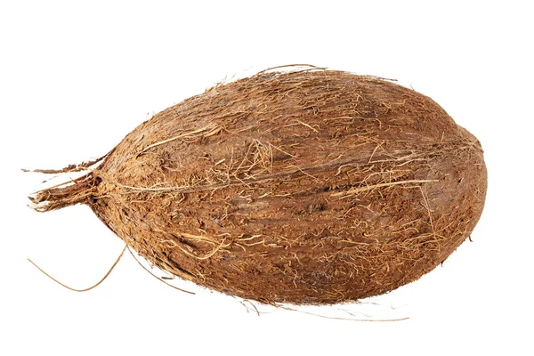 Tropické Ovoce Kokosový Izolát Bílém Pozadí Soubor Obsahuje Cestu Oříznutí — Stock fotografie