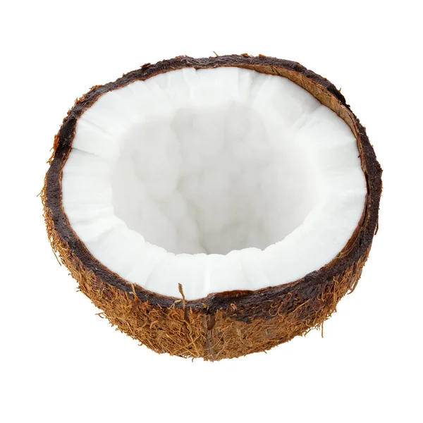 热带水果 半椰子在白色背景上分离 文件包含裁剪路径 实地的全部深度 — 图库照片