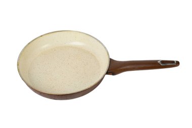 Frying pan isolated on white background. Kitchenware. File contains clipping path. 